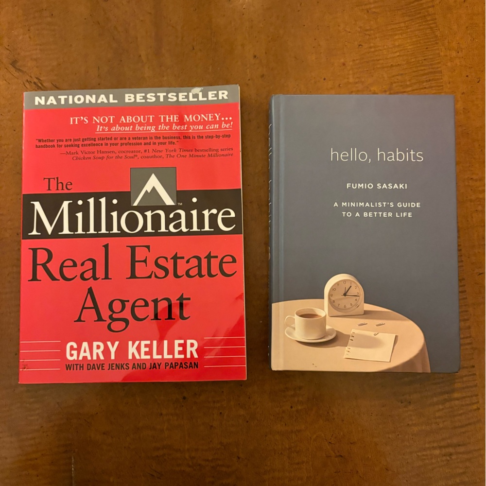 The Millionaire Real Estate Agent and Hello Habits Books